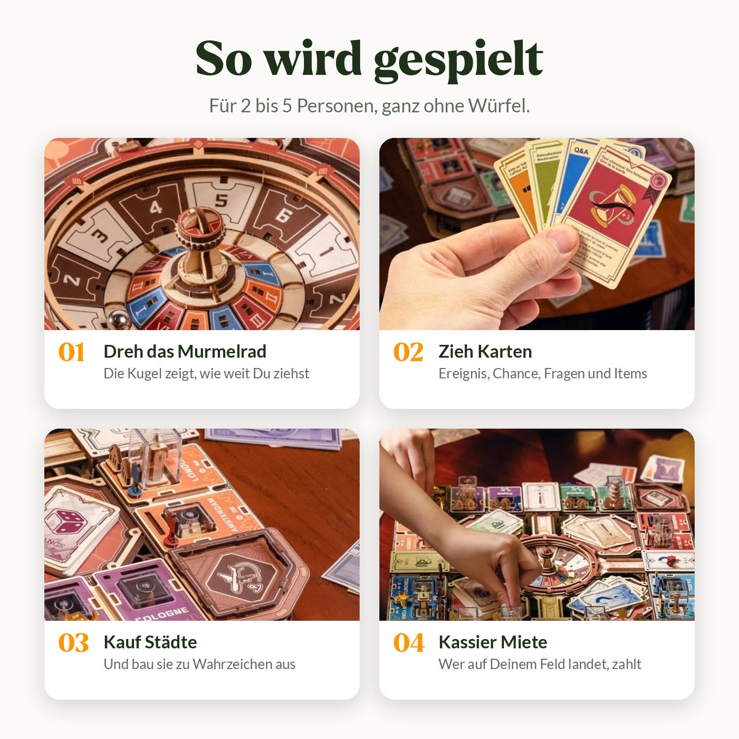 rokr-fortune-quest-brettspiel-holzbausatz-907-teile image 4