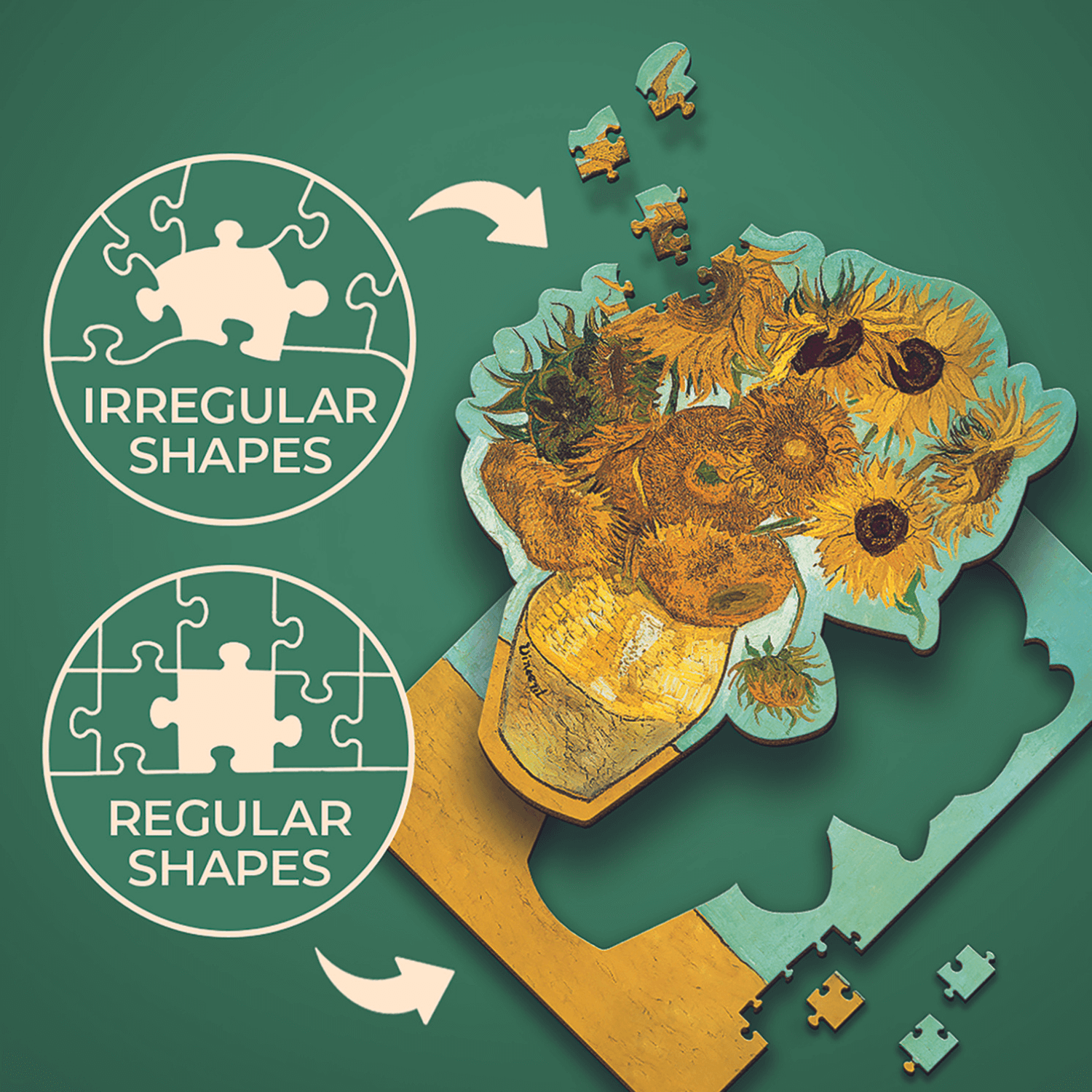 magicholz-sonnenblumen-van-gogh-holzpuzzle-200-teile image 4