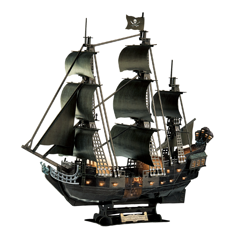 cubic-fun-l522h-queen-anne-s-revenge-3d-puzzle-schiff image 2