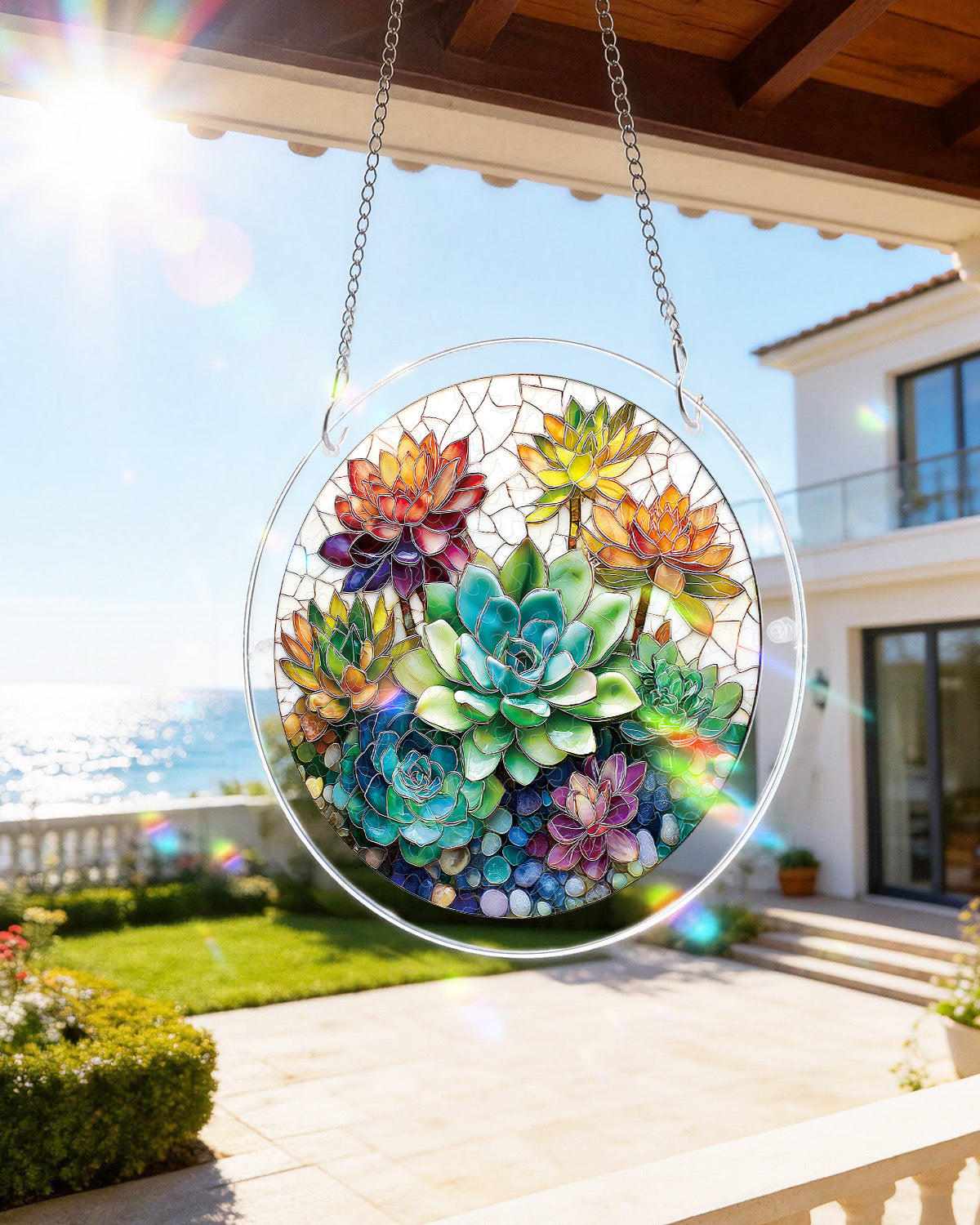 kaayee-suncatcher-succulent-garden-acryl-small-18-8-cm image 8