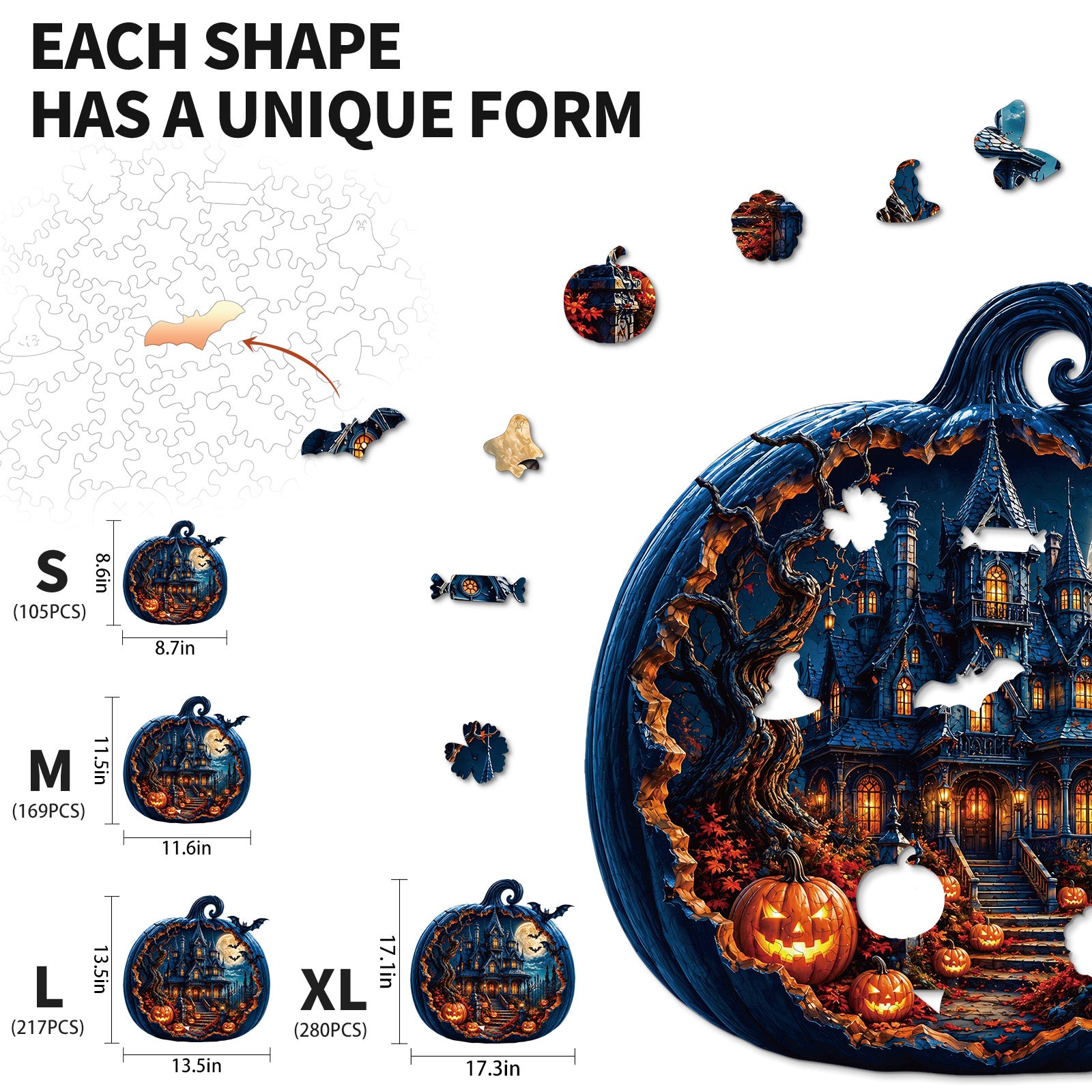kaayee-wooden-puzzle-moonlit-pumpkin-manor-holzpuzzle-medium image 3