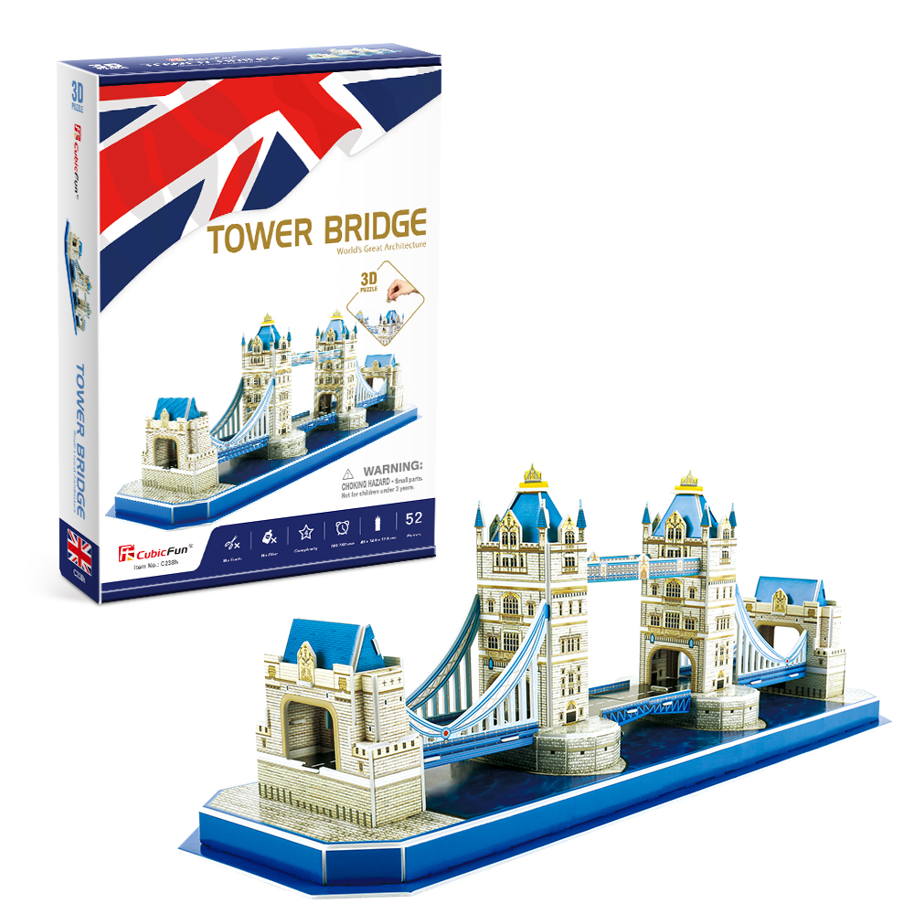 cubicfun-architecture-c238h-tower-bridge-3d-puzzle-br-cke image 1