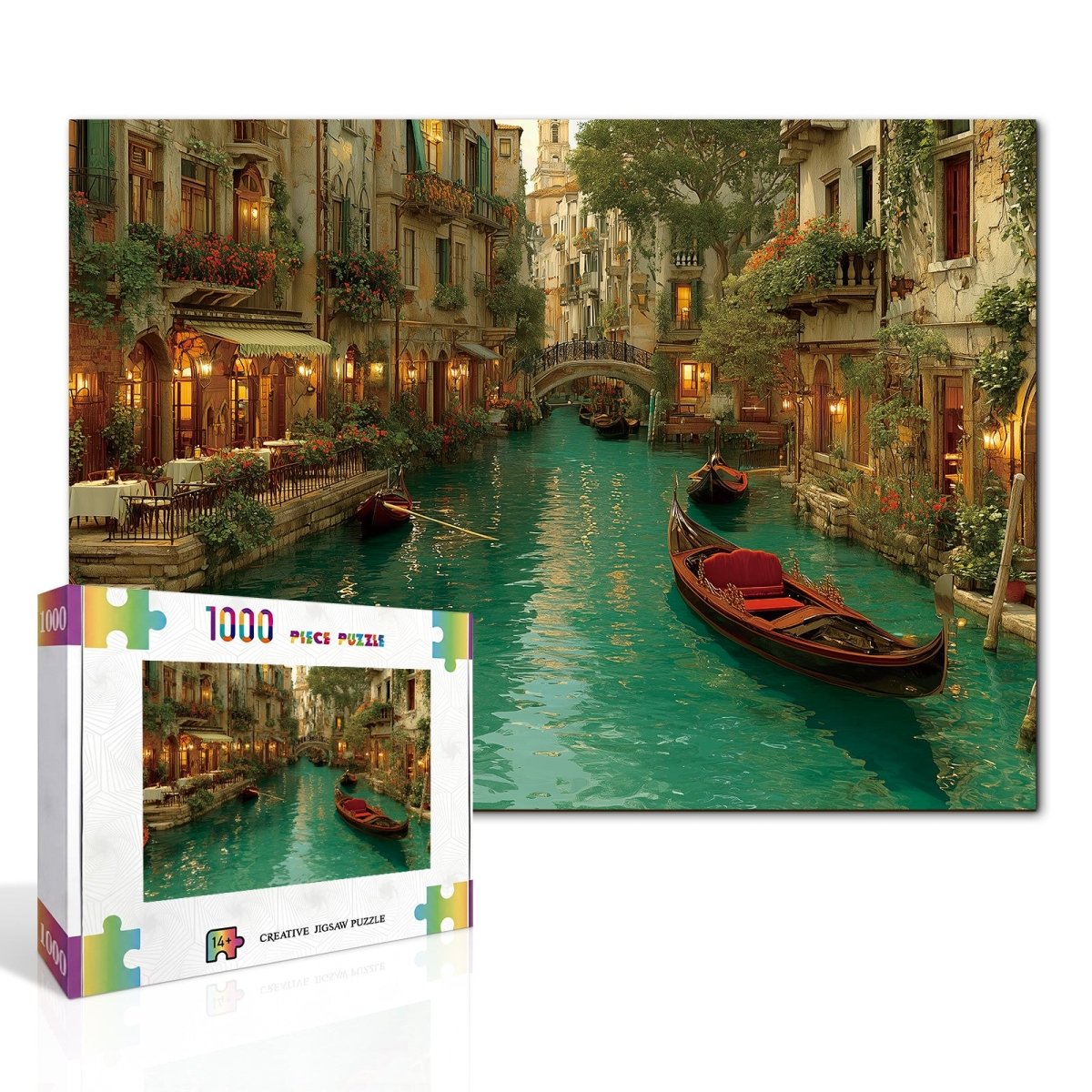 kaayee-warm-city-1000-teile-kartonpuzzle-eco-white-board-stadtmotiv image 2