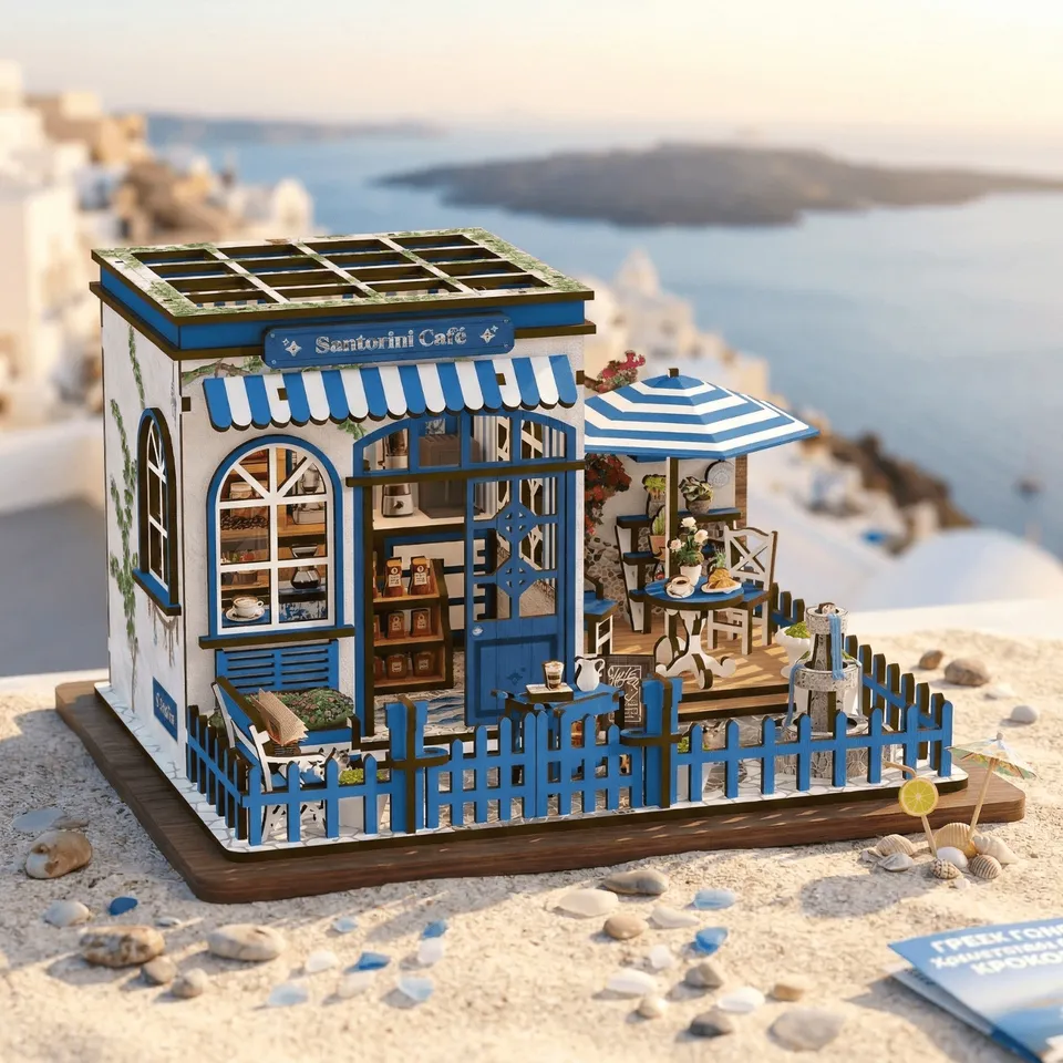 magicholz-miniaturhaus-santorini-caf-mit-led-licht image 1