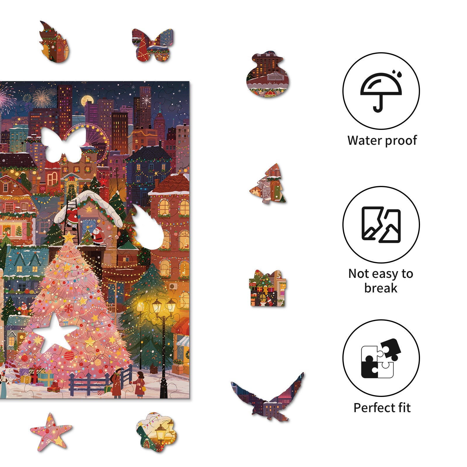 kaayee-wooden-puzzle-christmas-fireworks-town-small-stadt image 2