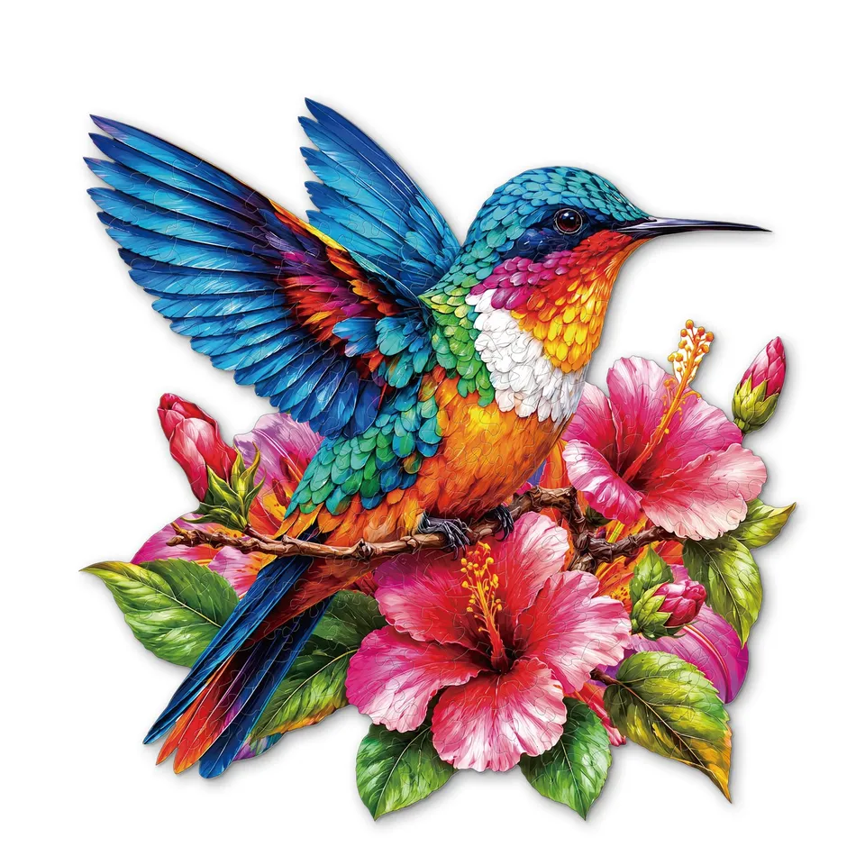 kaayee-kolibri-garten-holzpuzzle-medium-naturmotiv image 1
