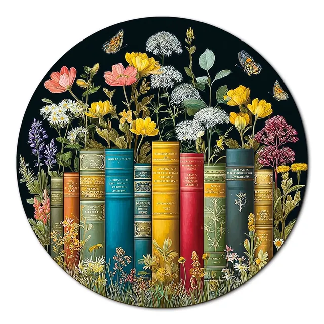 kaayee-flower-on-book-puzzle-1000-teile-eco-white-board image 1