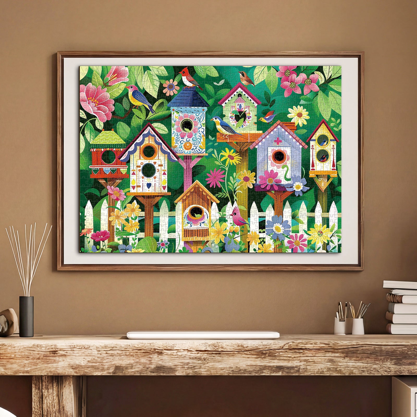 kaayee-garden-birdhouses-puzzle-1000-teile-eco-white-board-garten image 5