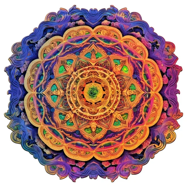 kaayee-wooden-puzzle-mandala-4-holzpuzzle-medium-ornament image 1