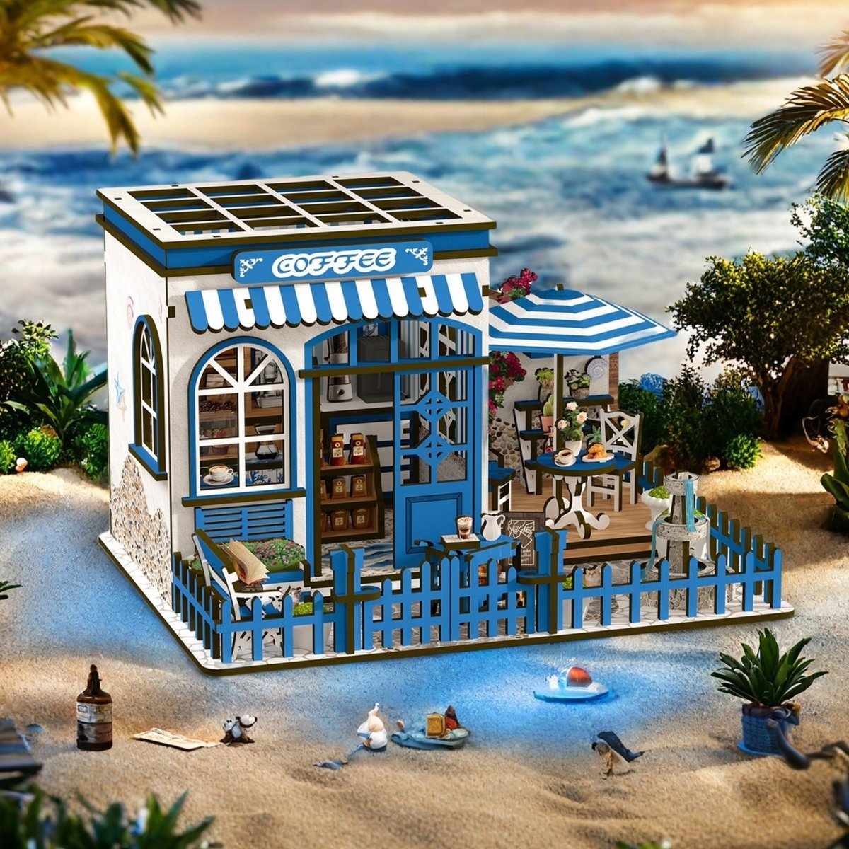 kaayee-santorini-sun-coffee-miniaturhaus-diy-bastelset image 5