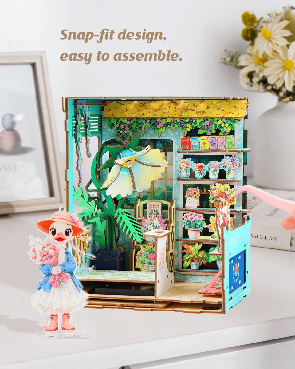 kaayee-book-nook-kit-ducky-s-flower-shop-b-cherecke image 3