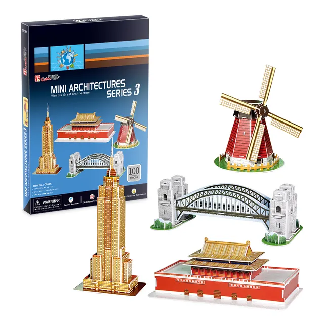 cubicfun-architecture-c086h-mini-architecture-series-3-3d-puzzle image 1