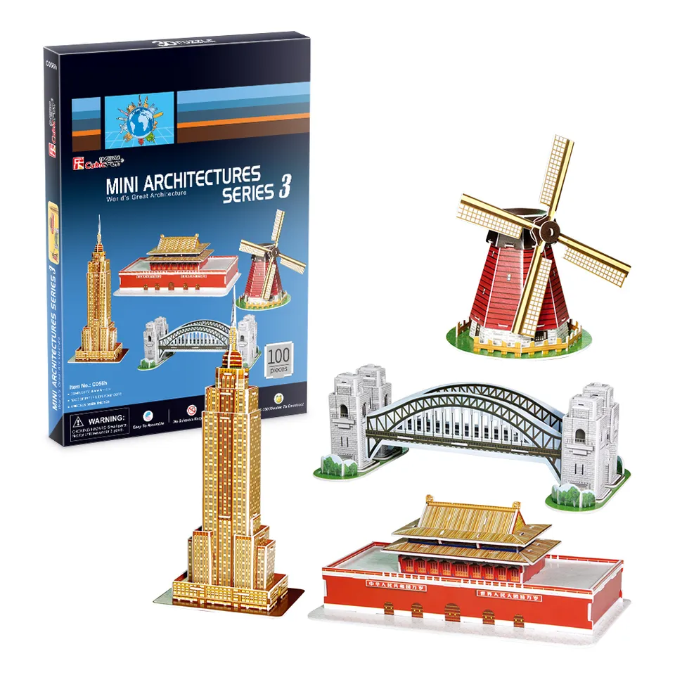 cubicfun-architecture-c086h-mini-architecture-series-3-3d-puzzle image 1