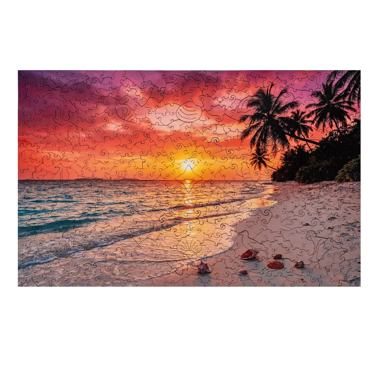 magicholz-sonnenuntergang-am-meer-holzpuzzle-500-teile-strand image 8