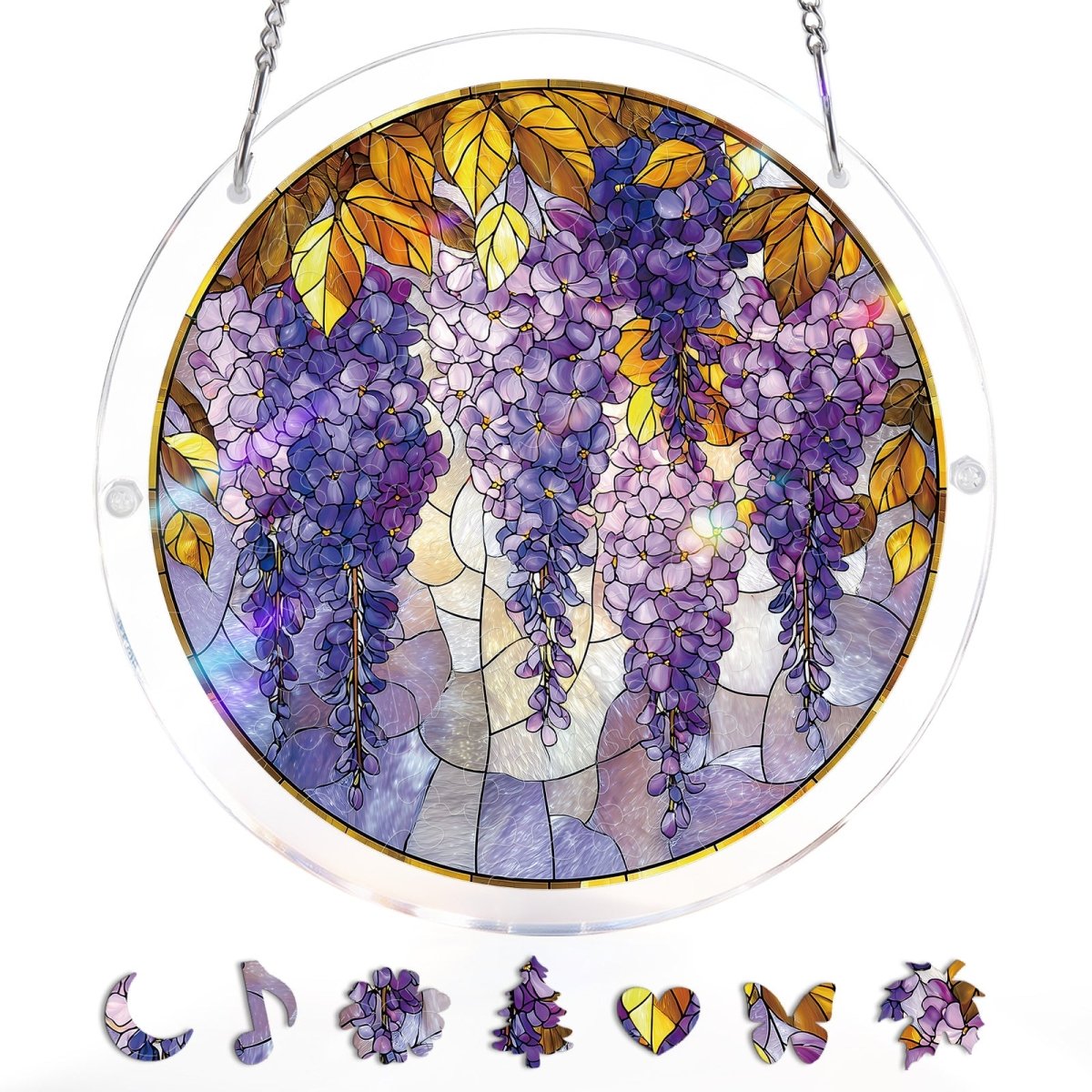 kaayee-suncatcher-puzzle-wisteria-in-glasslight-acrylbild image 3