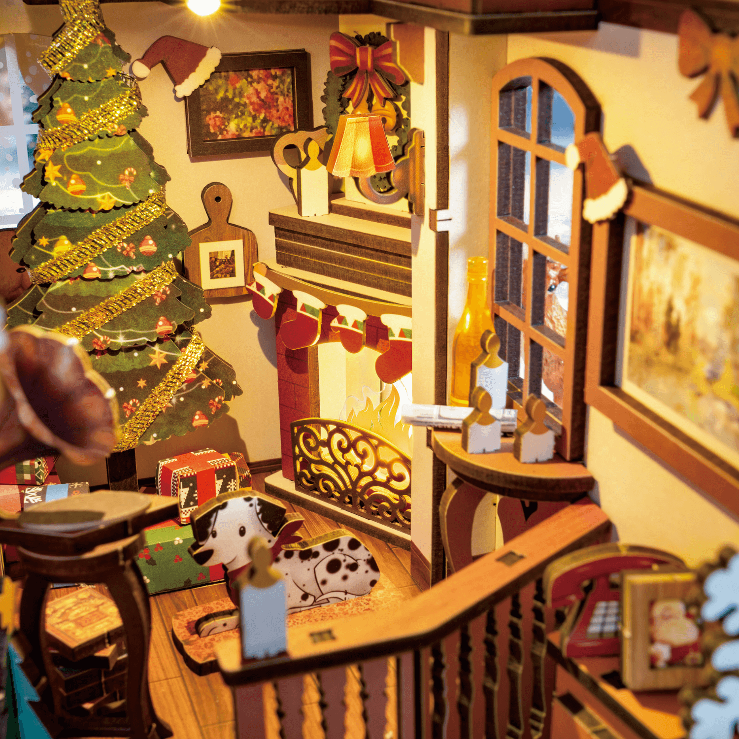 magicholz-book-nook-christmas-indoor-scene-weihnachtsdeko-holz image 4