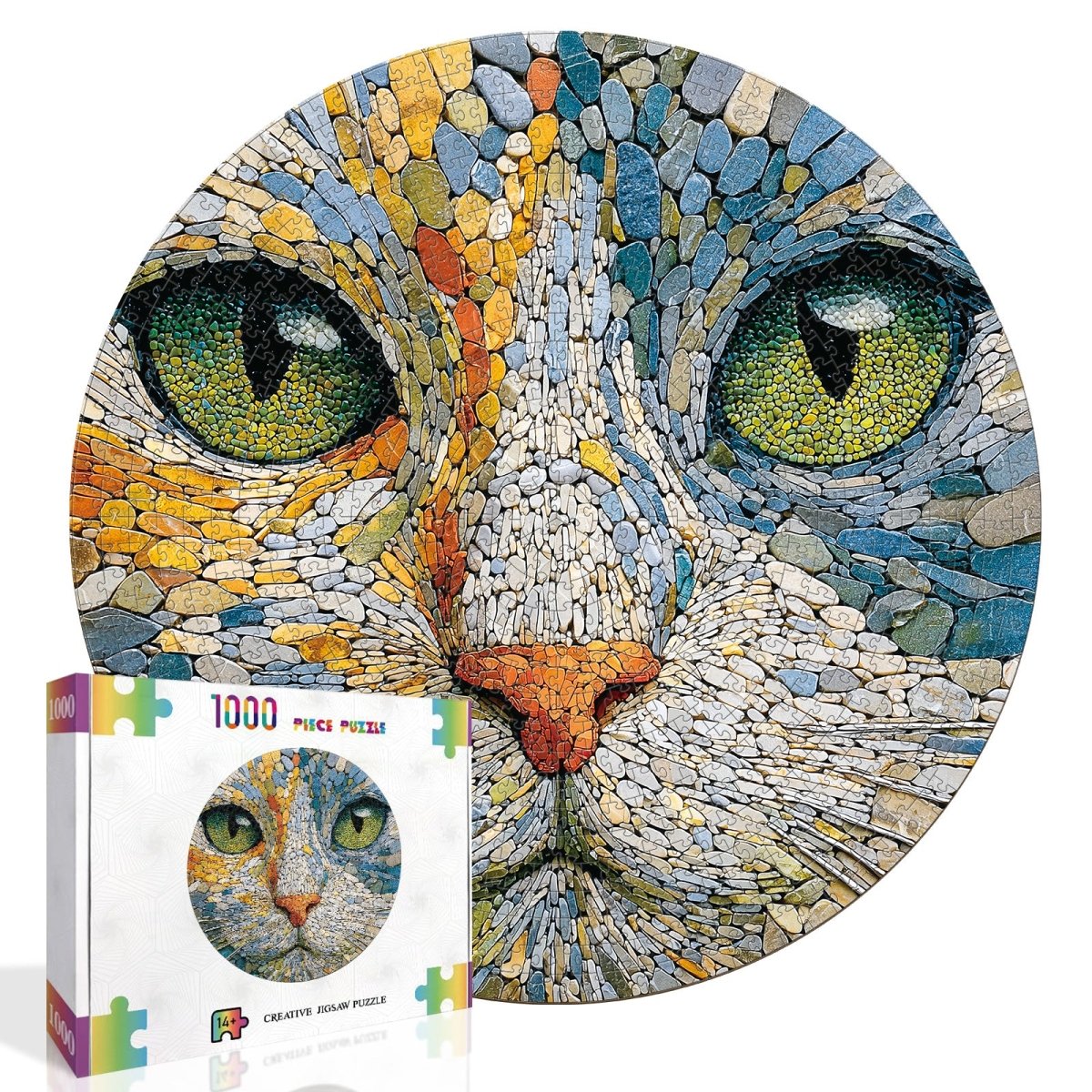 kaayee-emerald-cat-1000-teile-kartonpuzzle-katzenmotiv image 2