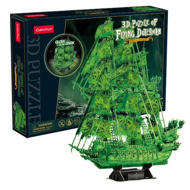 cubicfun-pirates-world-t4041h-flying-dutchman-3d-puzzle-schiff image 1