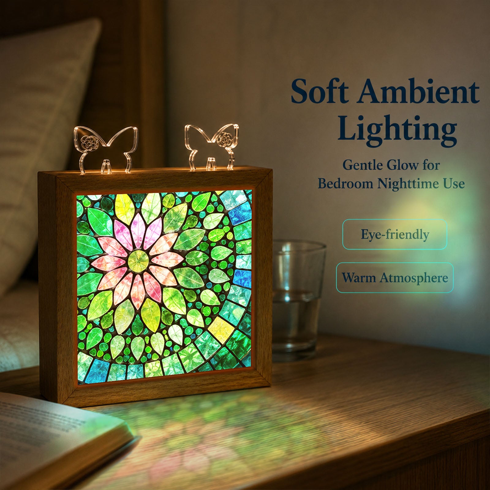 kaayee-verdant-bloom-nachtlicht-acryl-puzzle-holzrahmen image 5