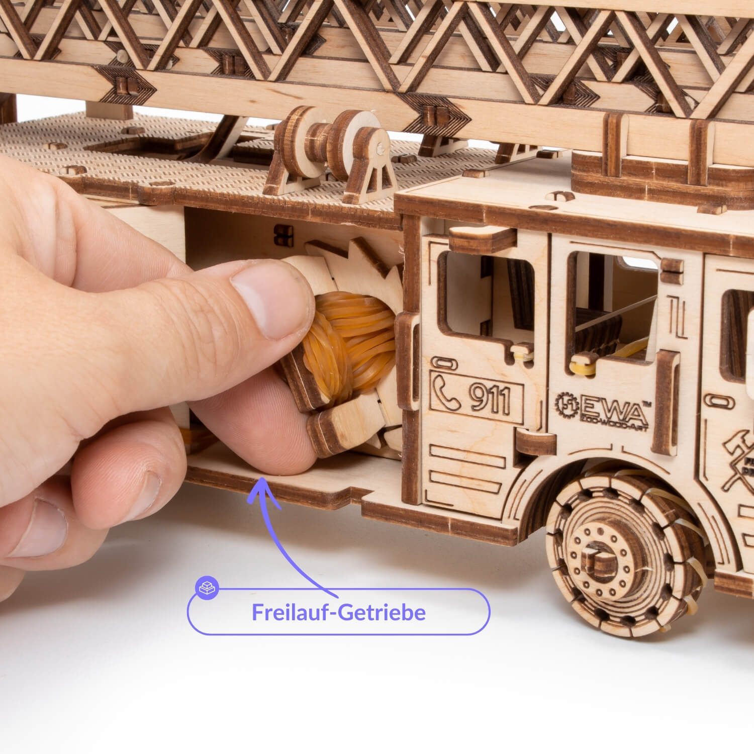 magicholz-mechanischer-bausatz-feuerwehrwagen-starter-kit image 6