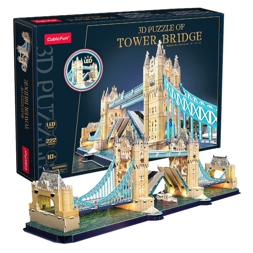 cubicfun-led-tower-bridge-l531h-3d-puzzle-mit-beleuchtung image 1