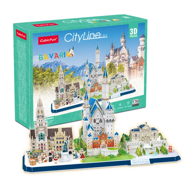 cubicfun-city-line-mc267h-bavaria-3d-puzzle image 1