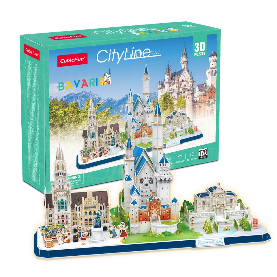 cubicfun-city-line-mc267h-bavaria-3d-puzzle image 1