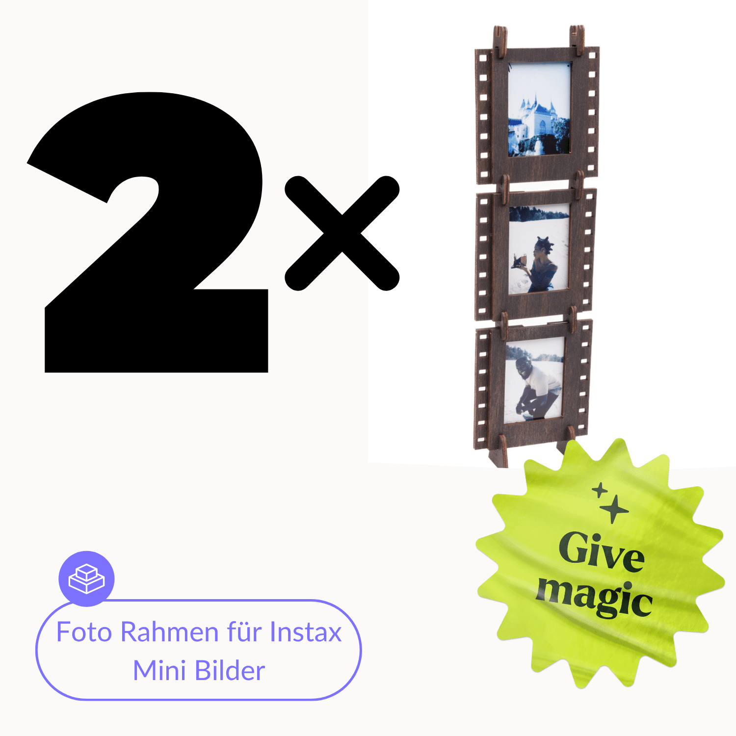 magicholz-zubeh-r-fotorahmen-instax-mini-dunkles-holz-3er-set image 2
