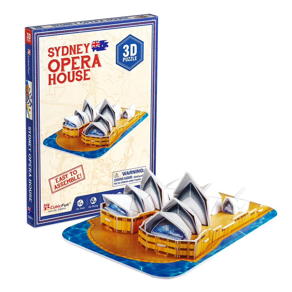 cubicfun-architecture-s3001h-sydney-opera-house-3d-puzzle-opernhaus image 1