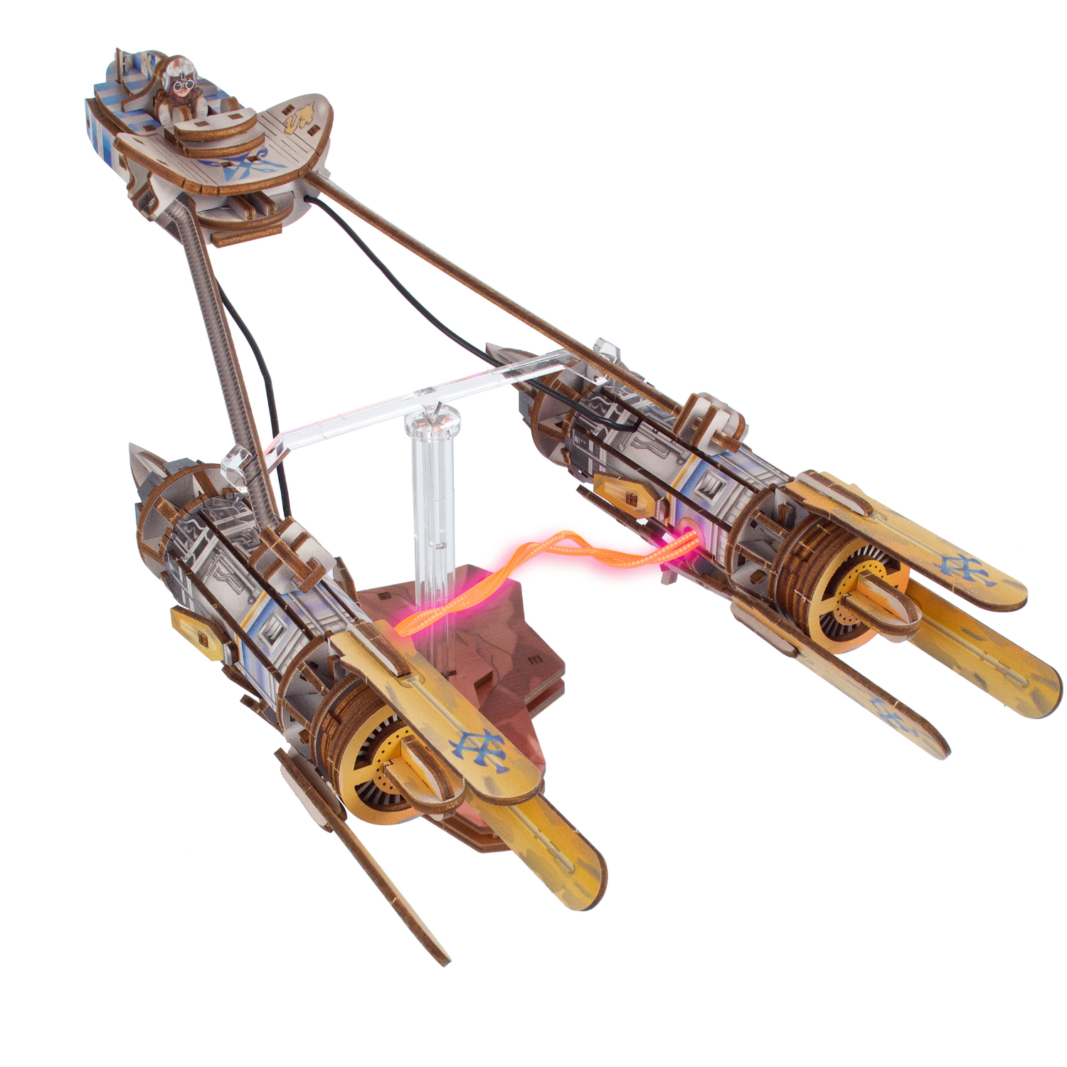 magicholz-mechanischer-bausatz-star-wars-podracer-led-modell image 2
