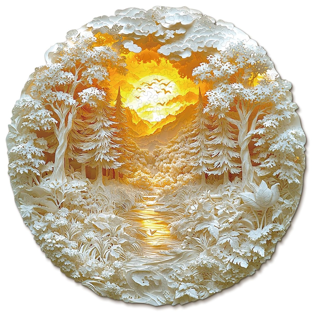 kaayee-wooden-puzzle-mysterious-forest-holzpuzzle-medium image 1