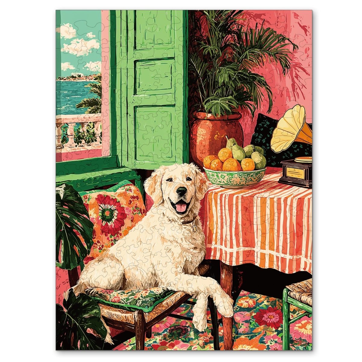 kaayee-sunny-golden-corner-holzpuzzle-medium-hund image 1