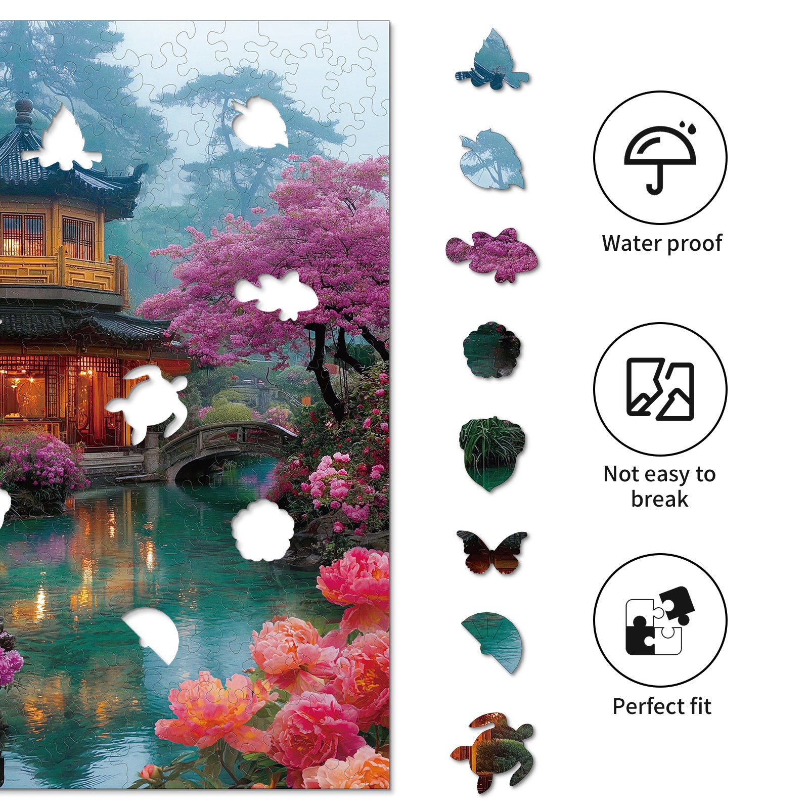 kaayee-wooden-puzzle-flower-courtyard-holzpuzzle-medium image 2
