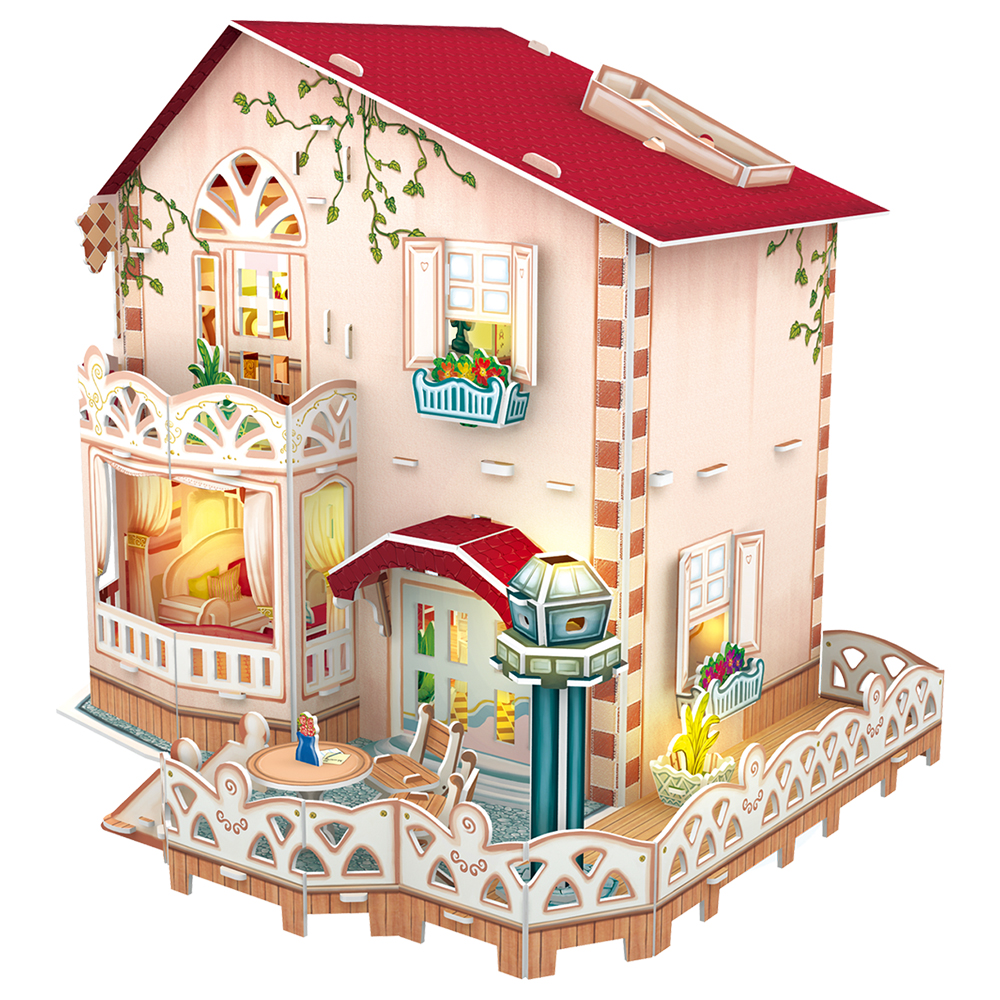 cubicfun-dollhouse-p634h-holiday-bungalow-3d-puzzle-haus image 2