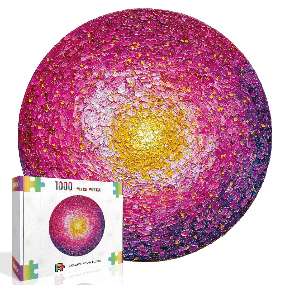 kaayee-cardboard-puzzle-palette-knife-1000-teile-rund image 2