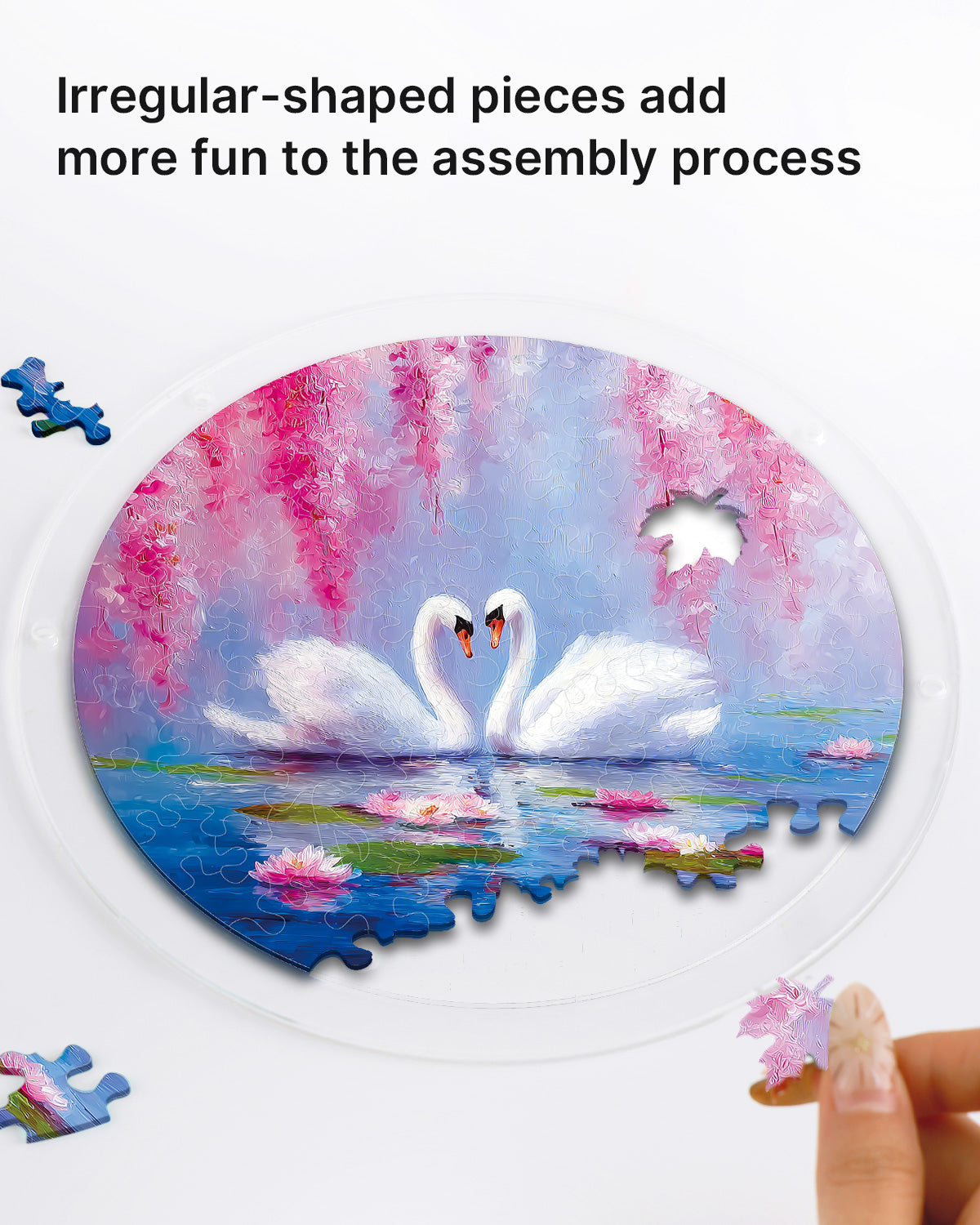 kaayee-suncatcher-puzzle-swans-blossom-suncatcher-small image 2