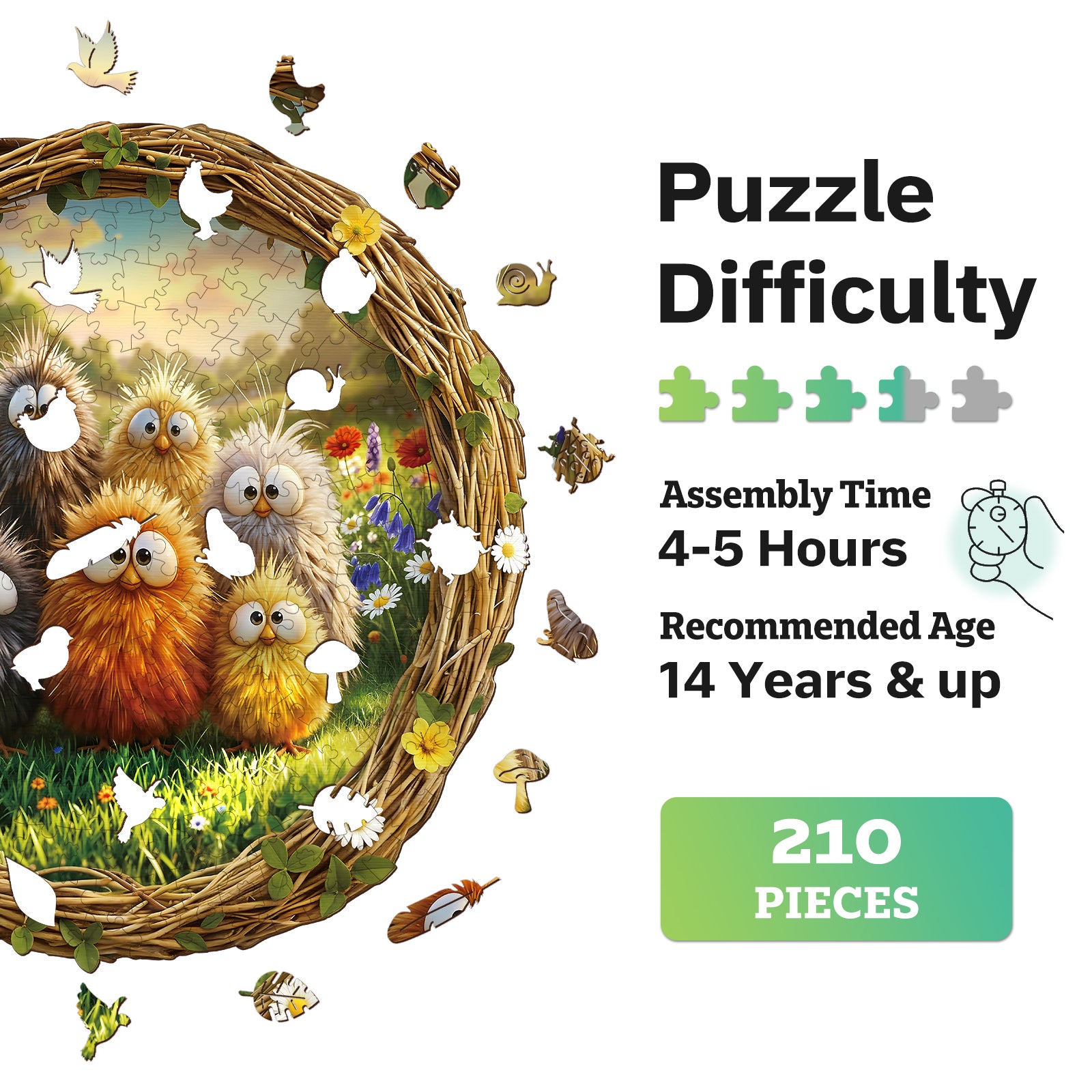 jigfoxy-six-little-chicks-holzpuzzle-m-210-k-ken image 5