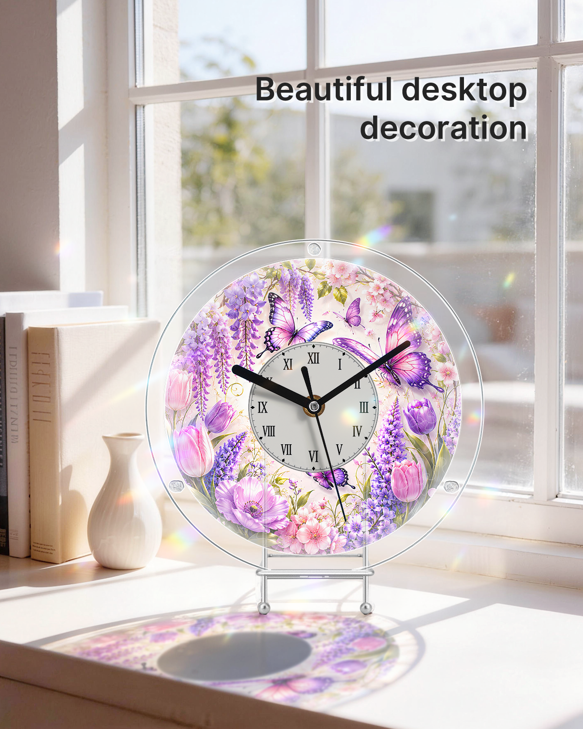 kaayee-clock-kit-wisteria-butterfly-acryluhr-regular-size image 5