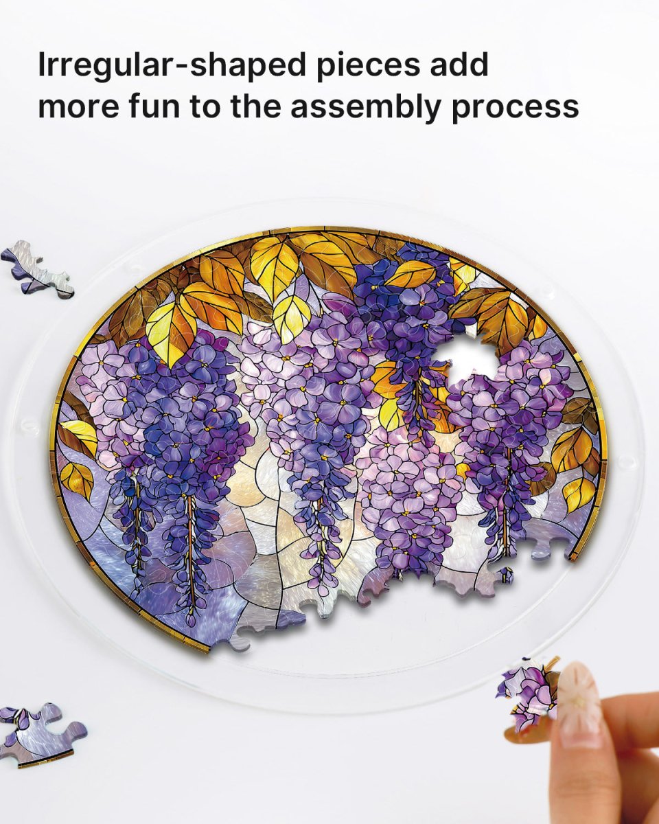 kaayee-suncatcher-puzzle-wisteria-in-glasslight-acrylbild image 2