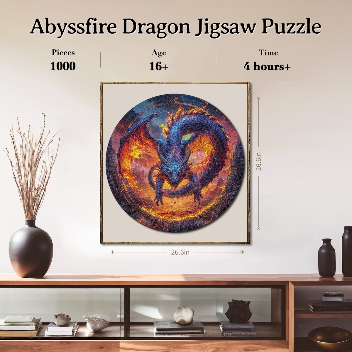 kaayee-cardboard-puzzle-abyssfire-dragon-papppuzzle-1000-drache image 4