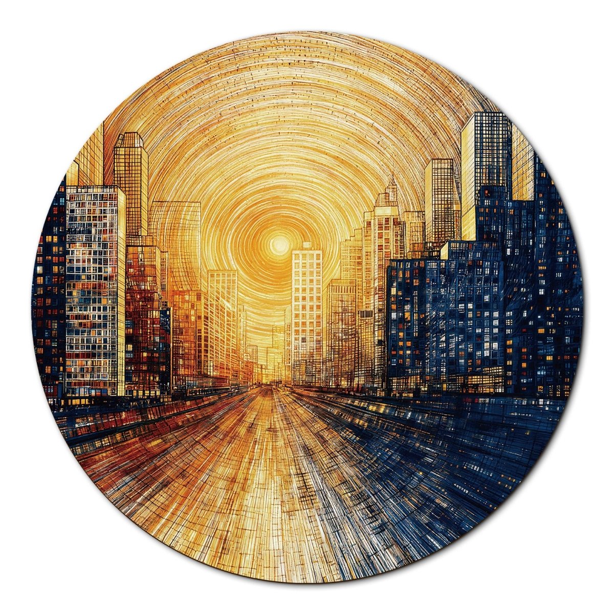 kaayee-cardboard-puzzle-city-of-dawn-1000-teile-eco-white-board image 1