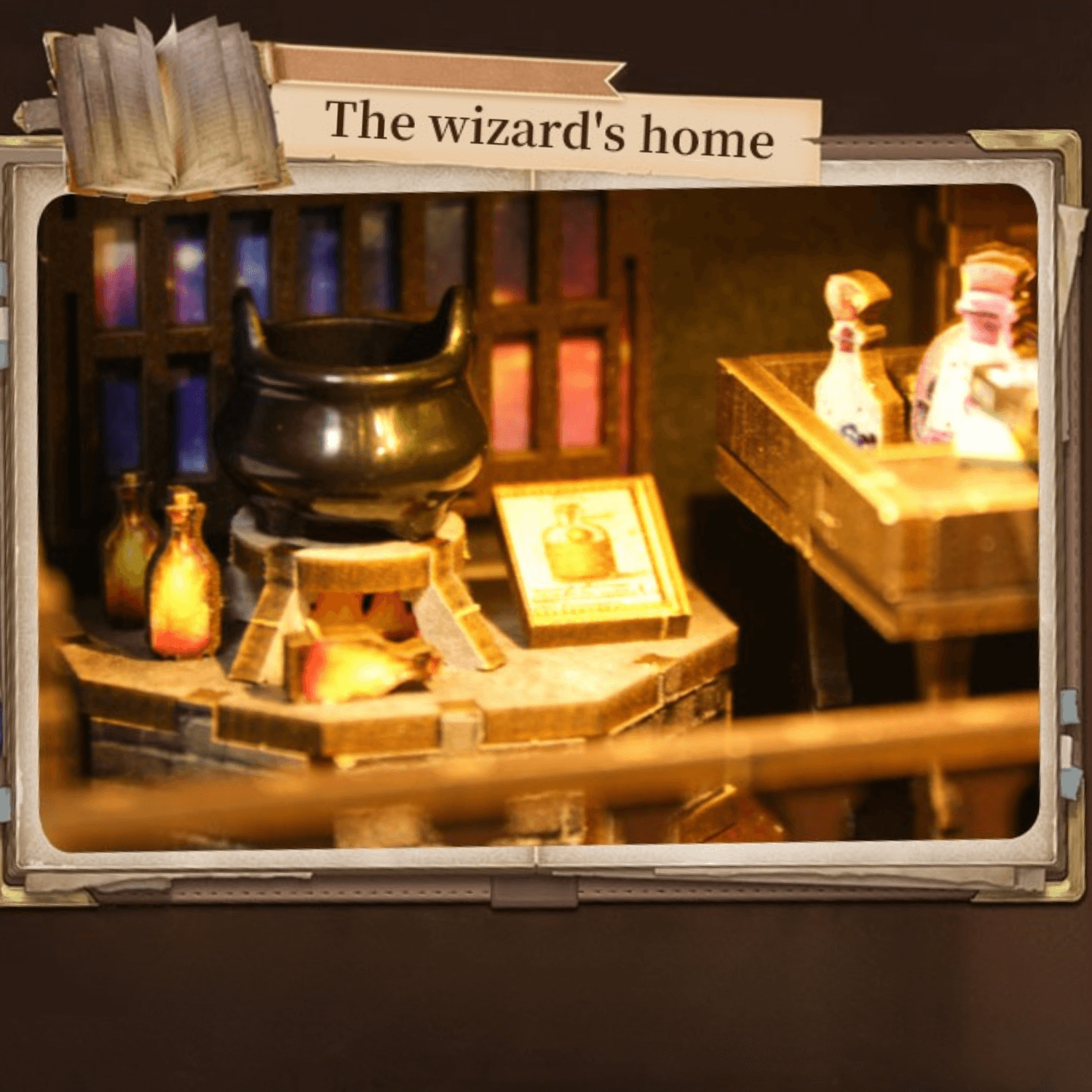 magicholz-alchemy-master-book-nook-diorama-magisches-labor image 7
