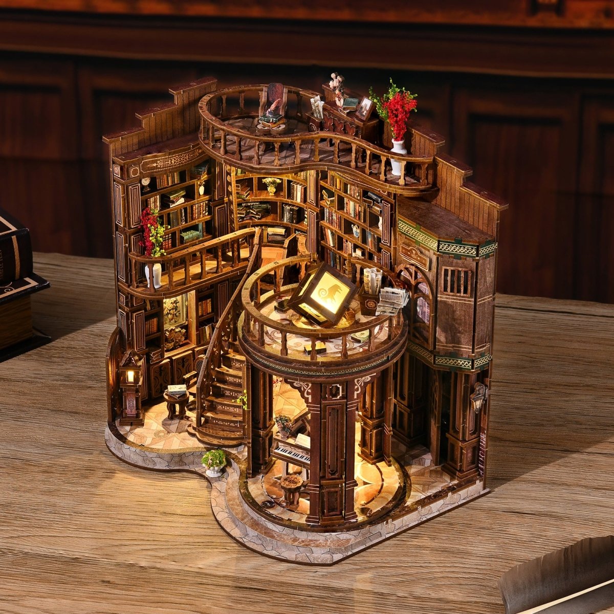 kaayee-miniature-house-dreamy-book-hall-miniaturhaus-bibliothek image 4