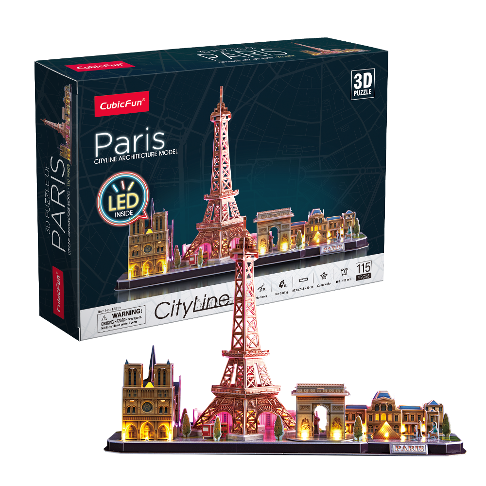 cubic-fun-led-lighting-l525h-paris-3d-puzzle-mit-led image 1