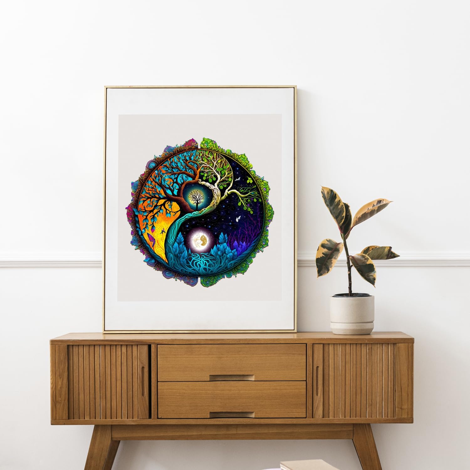 jigfoxy-tree-of-life-holzpuzzle-m-200-teile-rund image 3