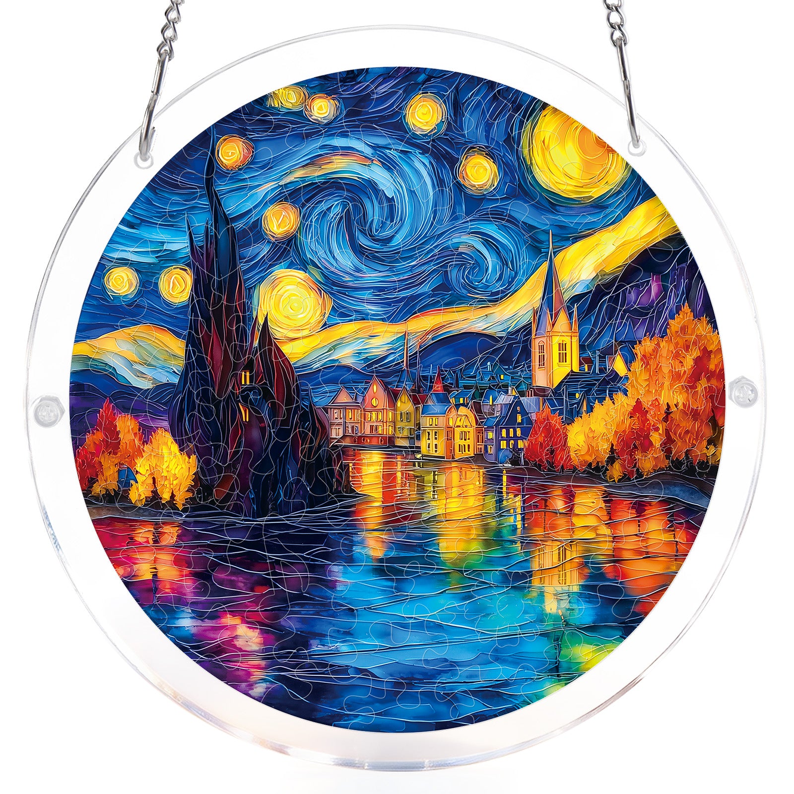 kaayee-suncatcher-starlit-village-acrylpuzzle-fensterbild-large image 7