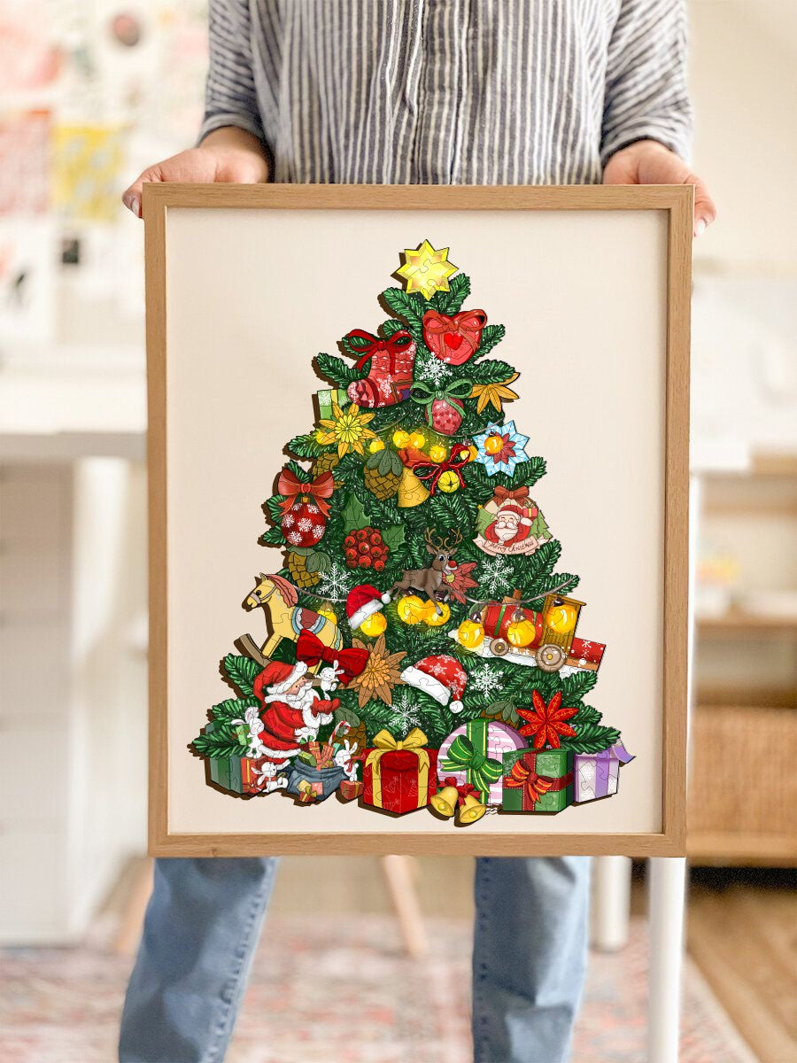 jigfoxy-christmas-tree-holzpuzzle-96-teile-s-weihnachten image 2