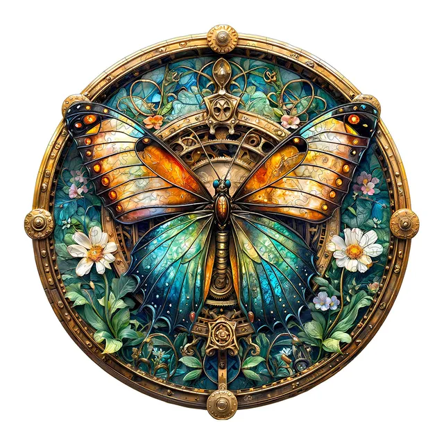 jigfoxy-butterfly-holzpuzzle-s-100-teile-schmetterling image 1
