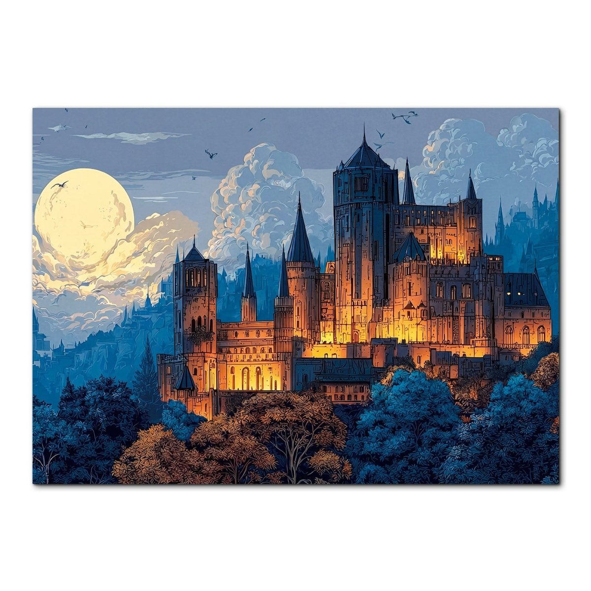 kaayee-moonlit-castle-1000-teile-puzzle-standard-edition-schloss image 1