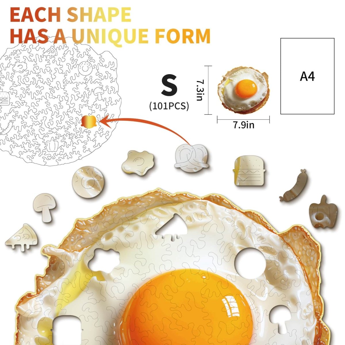 kaayee-fried-egg-holzpuzzle-klein-mit-spiegelei-motiv image 3